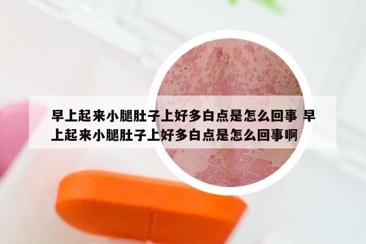 早上起来小腿肚子上好多白点是怎么回事 早上起来小腿肚子上好多白点是怎么回事啊